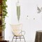 Handmade Boho Macrame Wall Hanging – Green Crescent Moon & Star Dreamcatcher with Long Tassels, Crochet Cotton Bohemian Decor for Nursery, Kids’ Bedroom, or Dorm Room